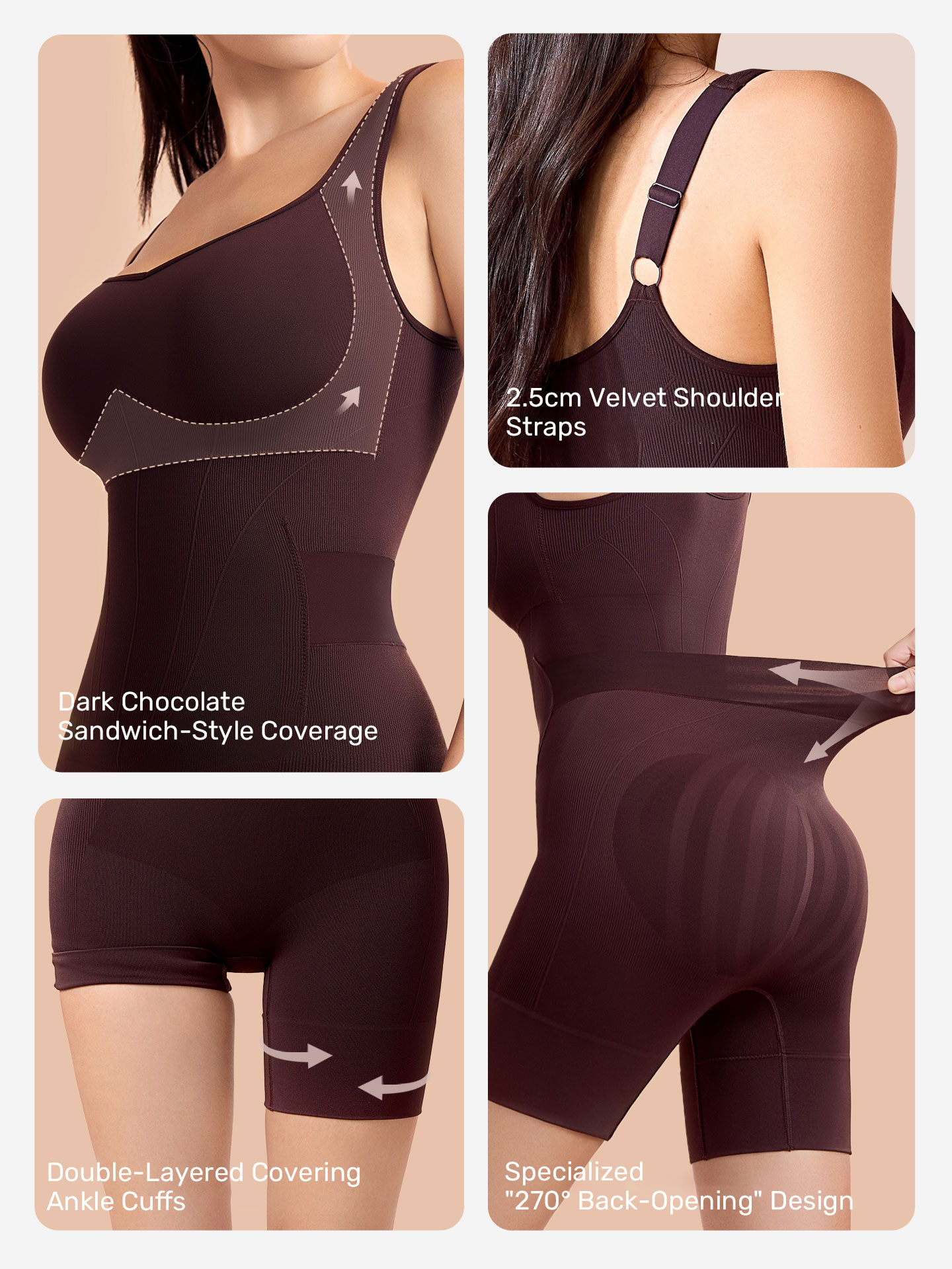2025 New Curve-Enhancing Black Shapewear Bodysuit for Women, Tummy Control, Body Shaping, and Figure Enhancement