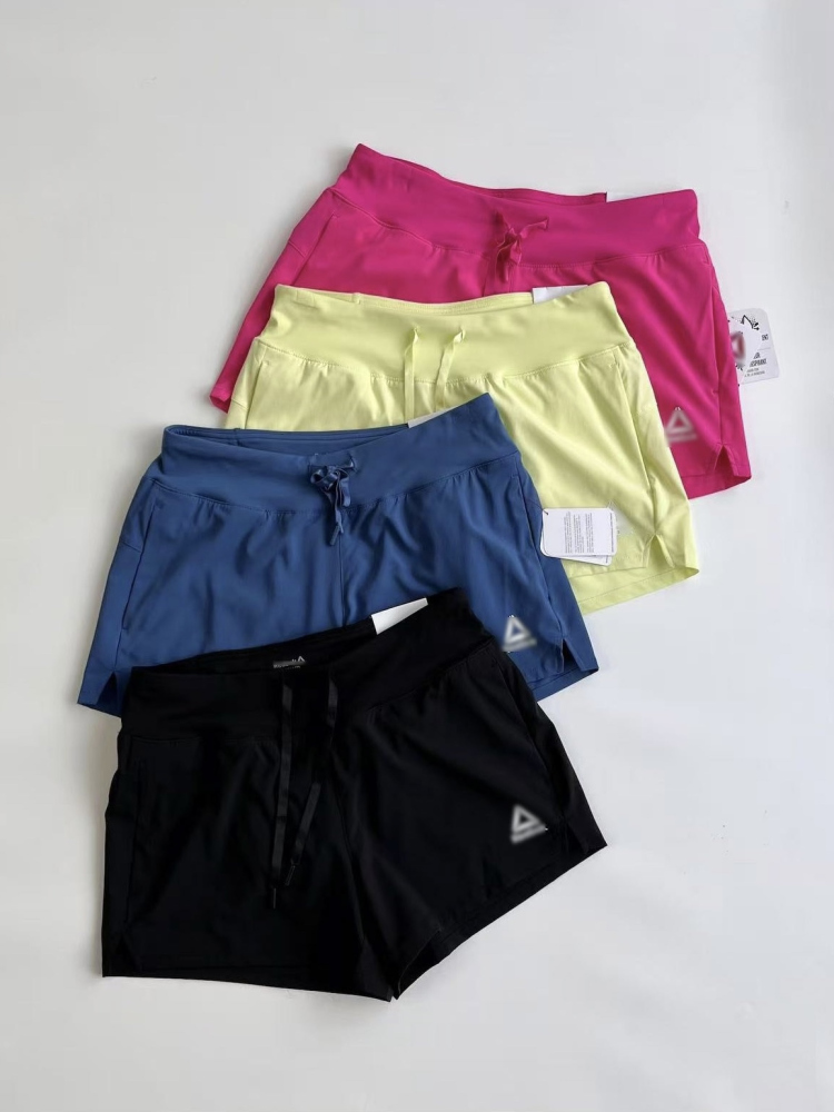 Foreign Trade Single Overseas Version Reeb* Xs-Xxxl Quick-Drying Sweat-Wicking Anti-Exposure Running Sports Shorts for Women with Large Sizes