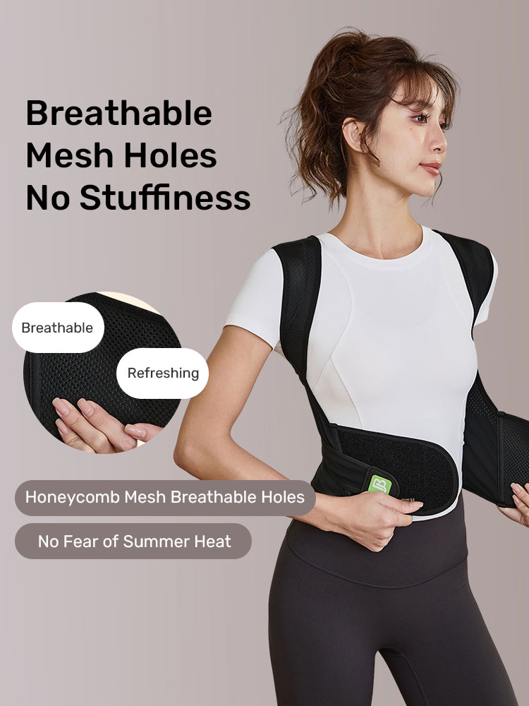 Back Posture CorrectorWomen, Shoulder Opening and Beautiful Back Correction Belt, High Elasticity, Thin, Seamless Hunchback Corrector
