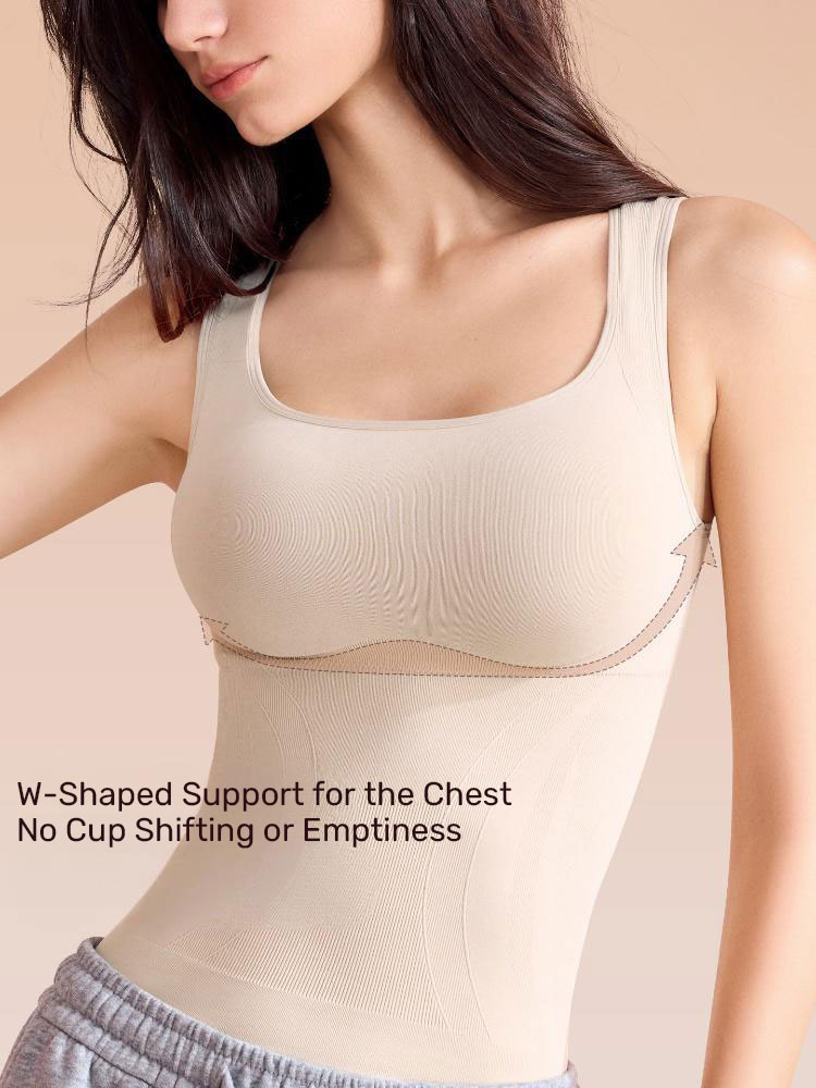 Curve Black Qiao Heattech Intimates Women's Fall and Winter Vest with Chest Pad Inner Wear Base