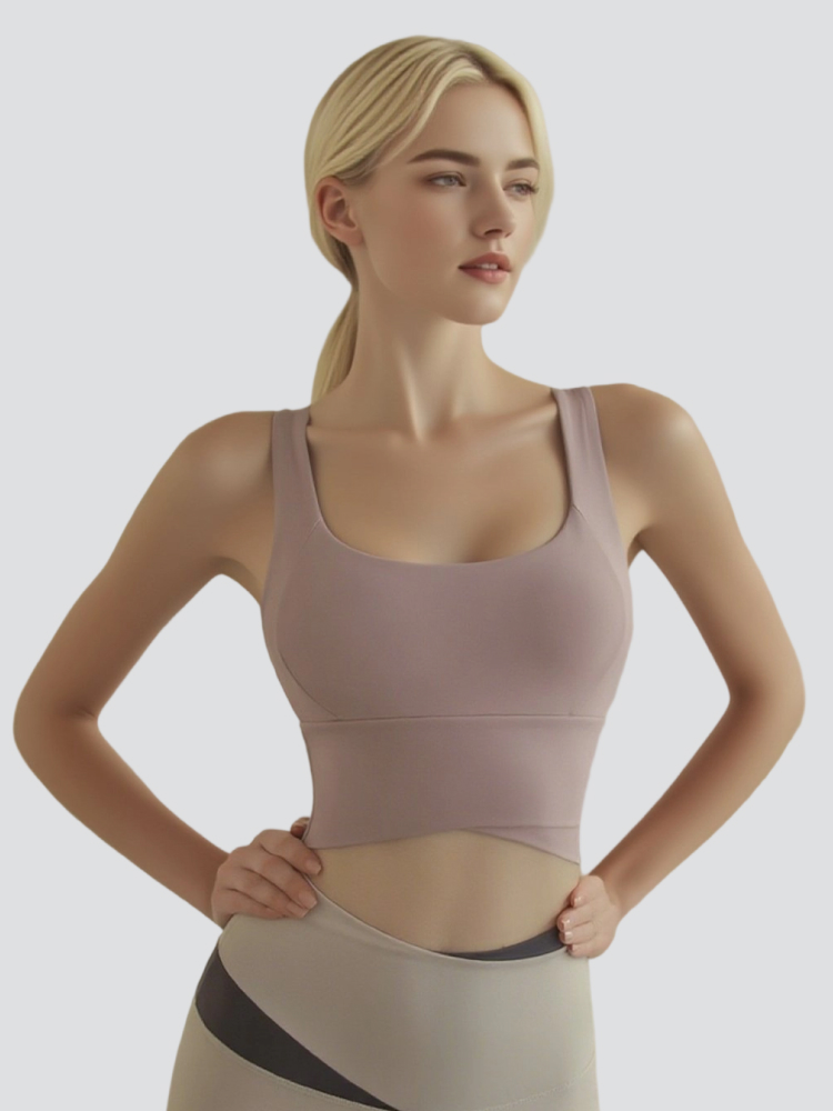 Sports Bra Women's High-Intensity Fitness Running Shock-Proof Yoga Wear All-In-One Vest-Style Bra Push-Up Anti-Sagging