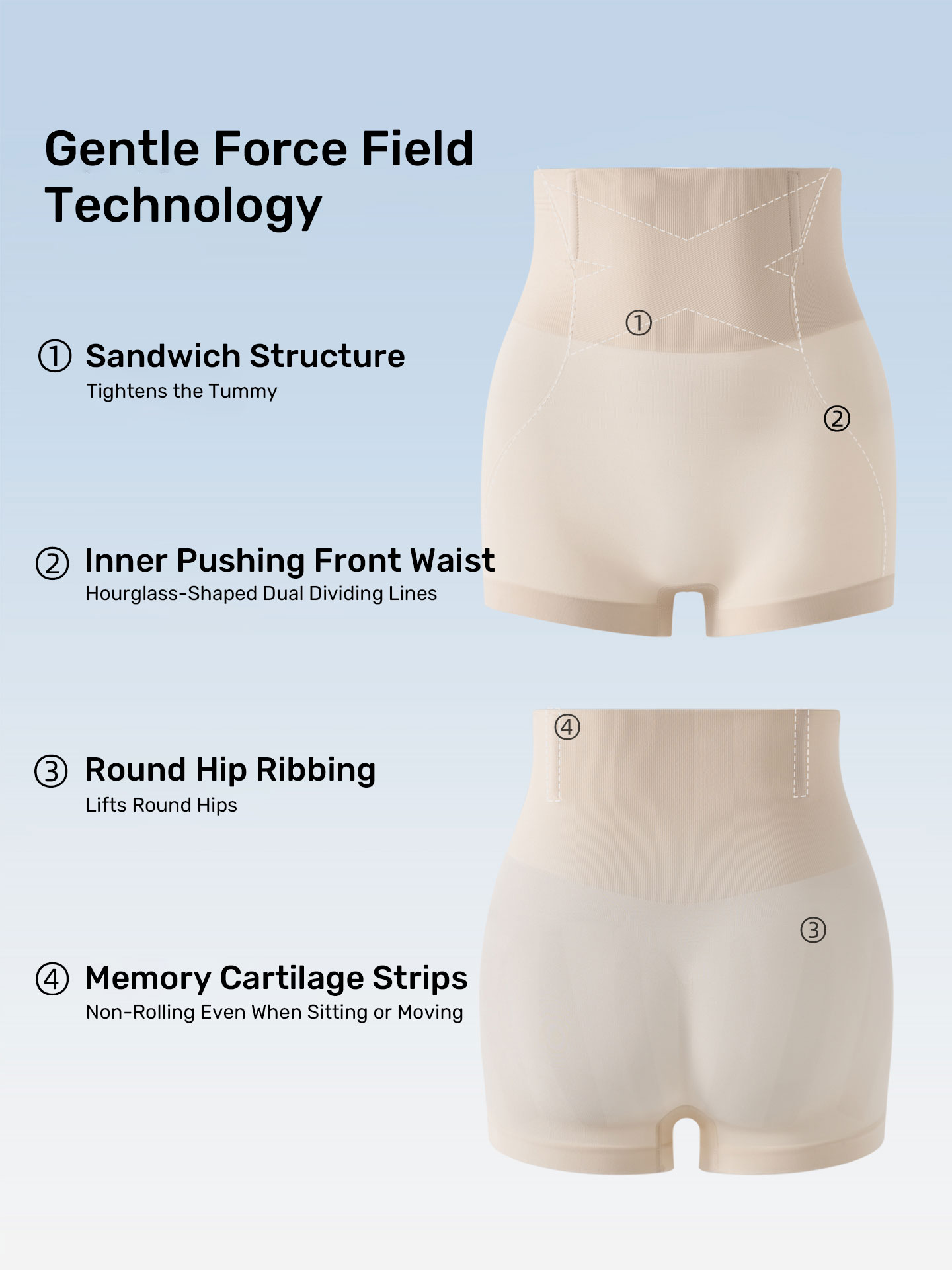 Shapewear Safty Pants leggings Summer Belly Controlling ButtLifting Strong Belly Controlling Anti-Exposed Women's Bottoming Underwear Shapewear