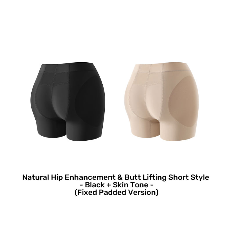 [Short Style - with Crotch Pad]Skin + Black