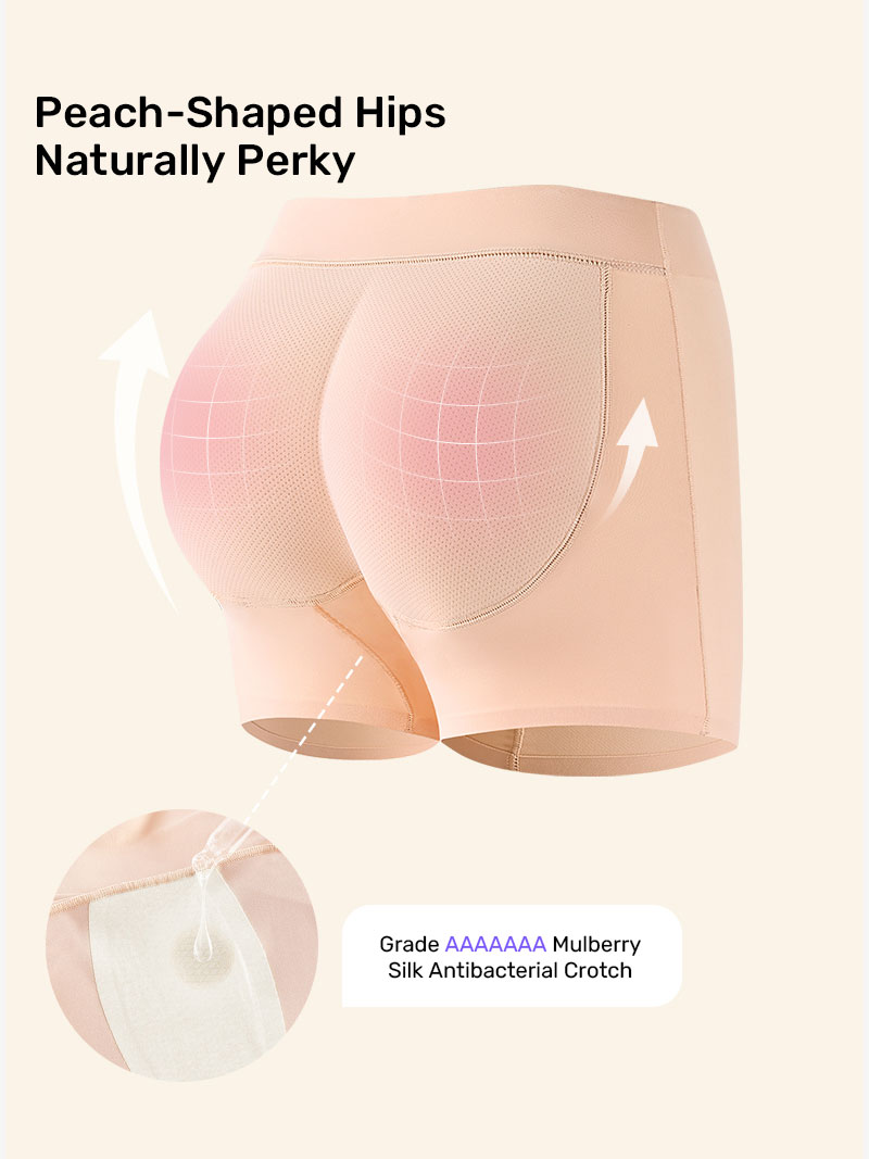 Shapewear Underwear for Women, Natural Thin Latex Pad Safety Pants for Spring and Summer