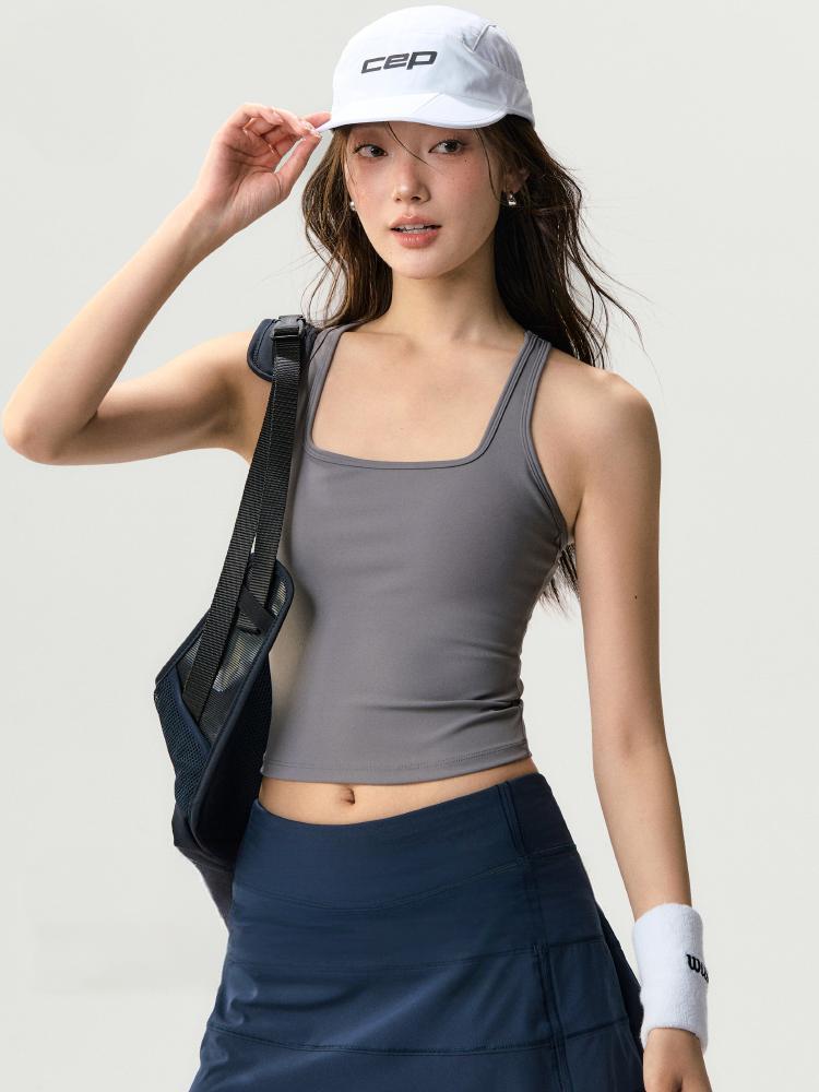 Sports Vest for Women, Good-Looking Yoga Clothes, Breathable, Quick-Drying, Running Fitness Short Skirt, Badminton Tennis Skirt Suit