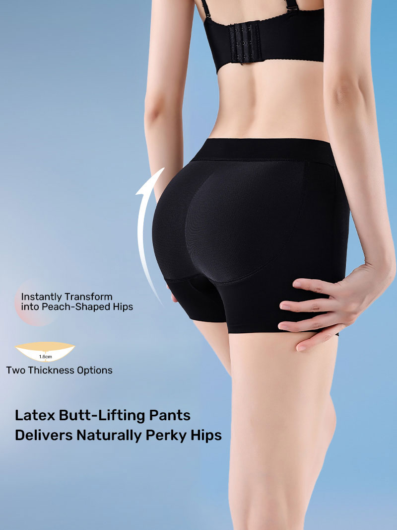 Shapewear Underwear for Women, Natural Thin Latex Pad Safety Pants for Spring and Summer