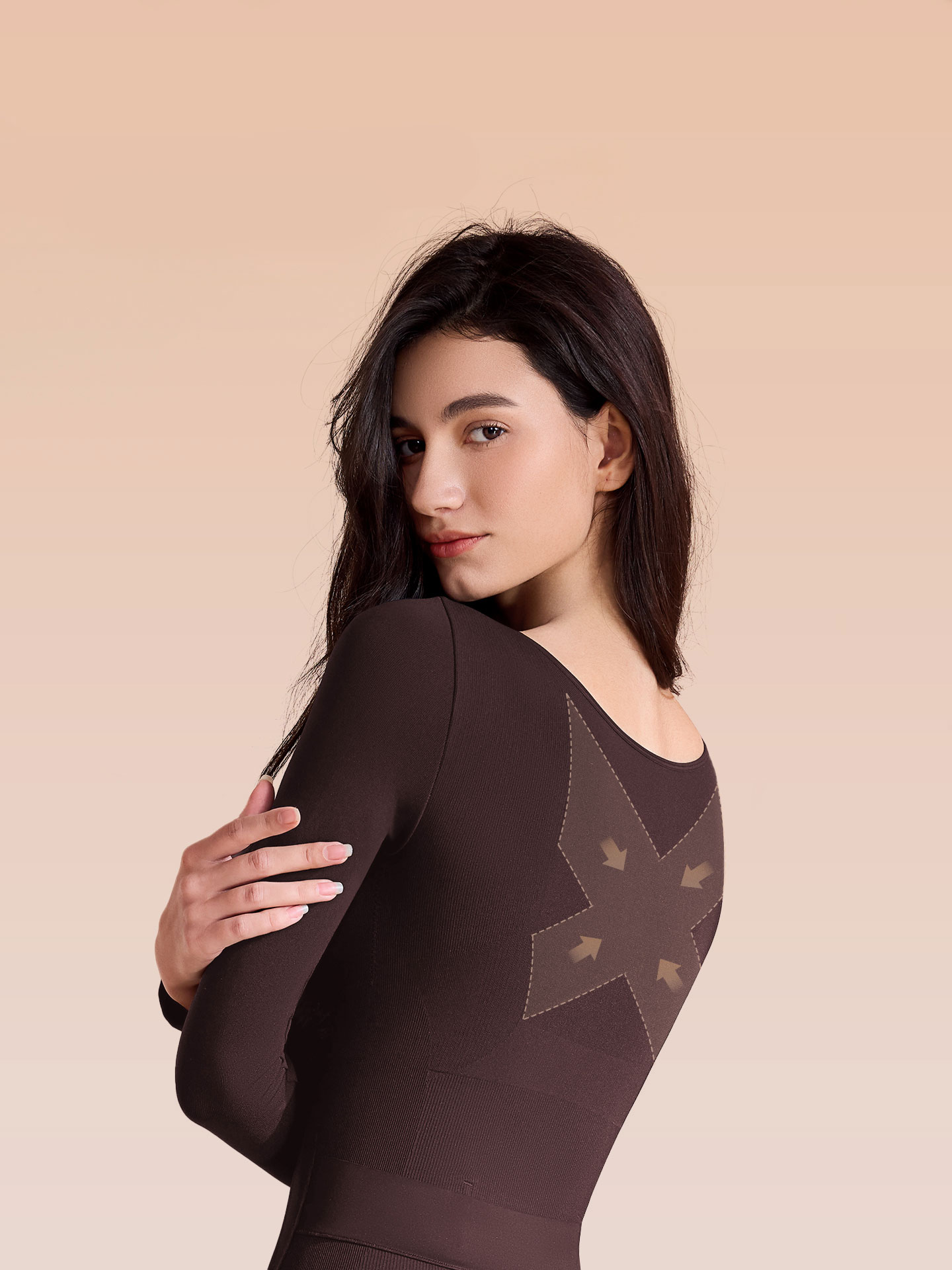 2025 New Curve-Enhancing Black Long-Sleeve Shapewear for Women, Warm and Figure-Flattering