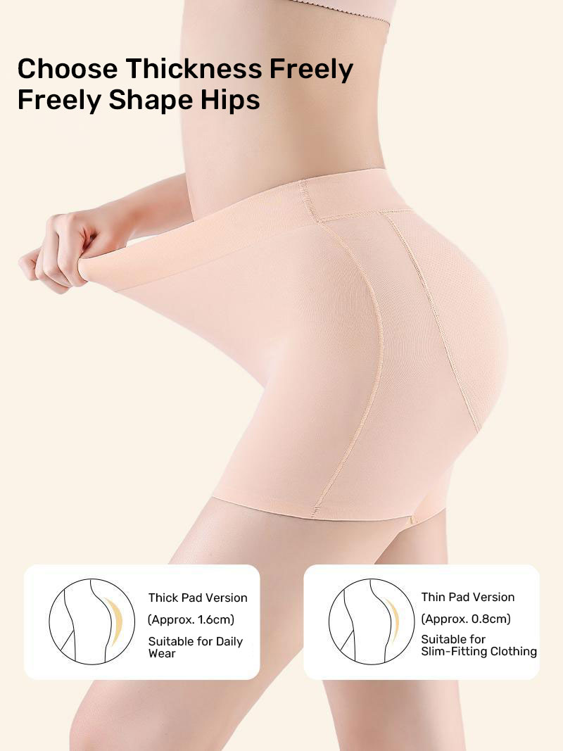 Shapewear Underwear for Women, Natural Thin Latex Pad Safety Pants for Spring and Summer